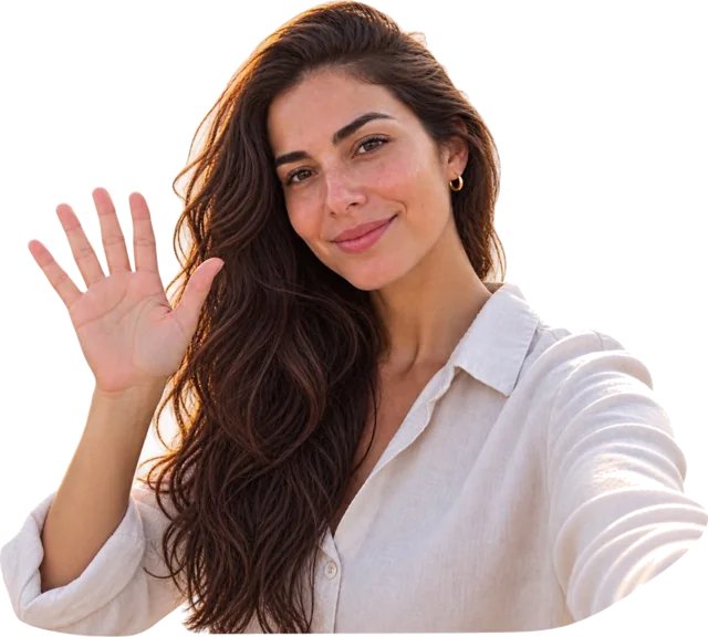 Maya waving